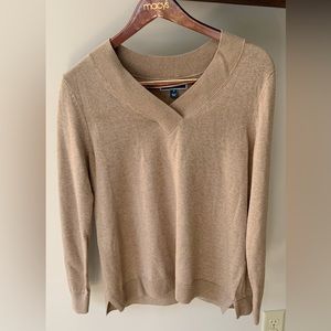 NWT Karen Scott v-neck pullover sweater-medium